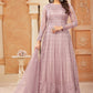 Trendy Suit Net Pink Embroidered Salwar Kameez