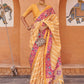 Trendy Saree Brasso Yellow Fancy Work Saree