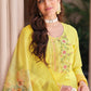 Salwar Suit Cotton Yellow Embroidered Salwar Kameez