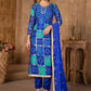 Salwar Suit Fancy Fabric Blue Hand Work Salwar Kameez