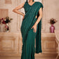 Contemporary Fancy Fabric Green Sequins Saree
