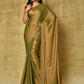 Trendy Saree Fancy Fabric Green Digital Print Saree