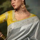 Classic Fancy Fabric Silver Fancy Work Saree