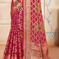 Trendy Saree Organza Multi Colour Fancy Work Saree