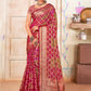 Trendy Saree Organza Multi Colour Fancy Work Saree