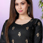 Casual Kurti Rayon Black Fancy Work Kurtis