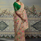 Classic Brasso Peach Fancy Work Saree