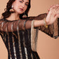 Salwar Suit Net Black Embroidered Salwar Kameez