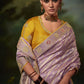 Trendy Saree Fancy Fabric Lavender Fancy Work Saree