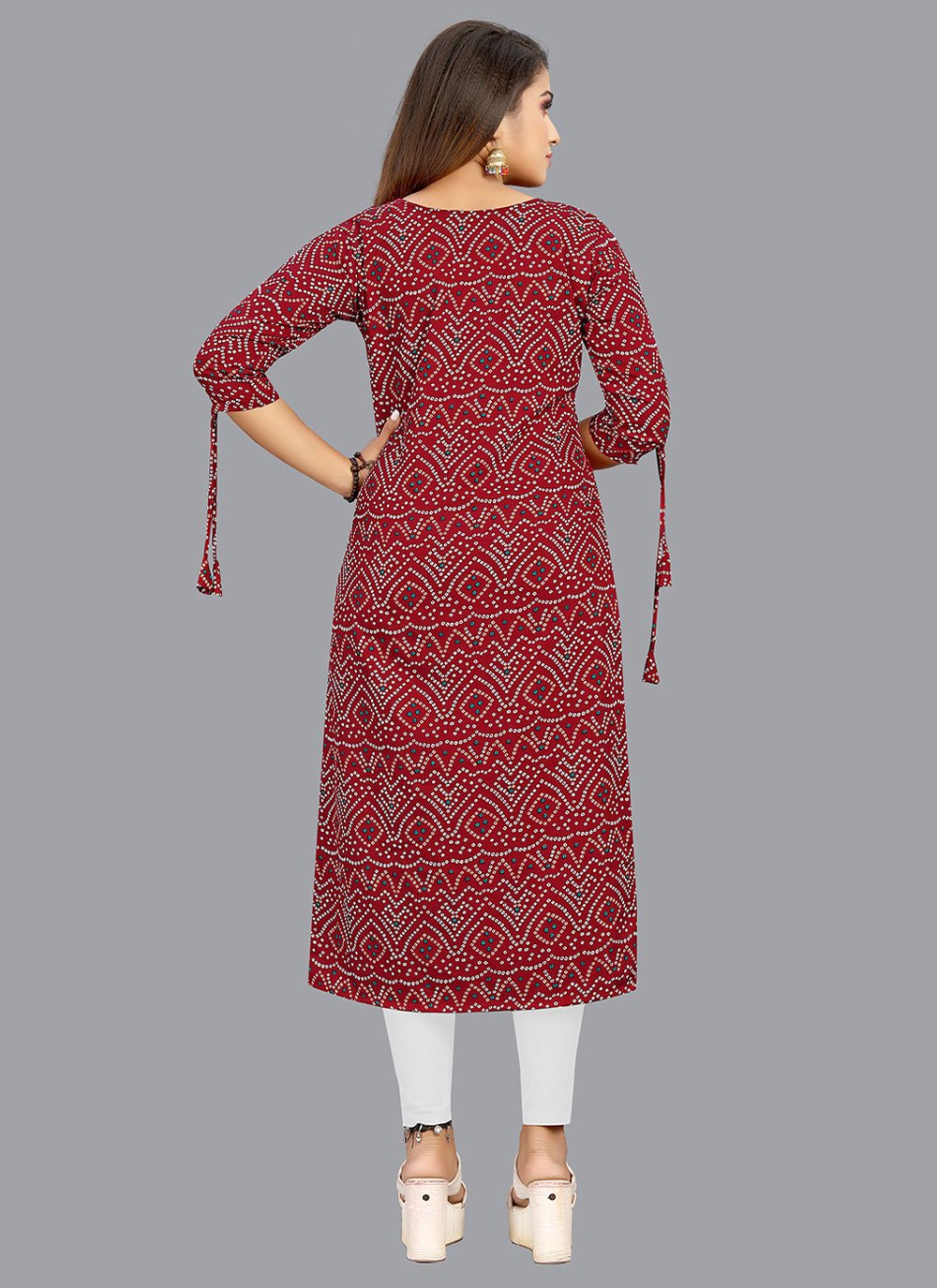 Casual Kurti Faux Crepe Multi Colour Print Kurtis