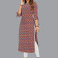 Party Wear Kurti Faux Crepe Multi Colour Print Kurtis