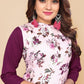 Casual Kurti Faux Crepe Lavender Print Kurtis