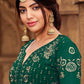 Salwar Suit Faux Georgette Green Embroidered Salwar Kameez