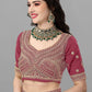 Lehenga Choli Faux Georgette Mauve Cord Work Lehenga Choli