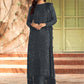 Straight Salwar Suit Faux Georgette Grey Embroidered Salwar Kameez