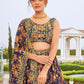 Lehenga Choli Faux Georgette Multi Colour Digital Print Lehenga Choli
