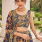 Lehenga Choli Faux Georgette Multi Colour Digital Print Lehenga Choli