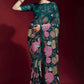 Contemporary Faux Georgette Multi Colour Embroidered Saree