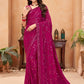 Trendy Saree Faux Georgette Rani Sequins Saree