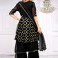 Salwar Suit Faux Georgette Black Sequins Salwar Kameez