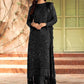 Straight Salwar Suit Faux Georgette Black Embroidered Salwar Kameez