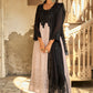 Pakistani Salwar Suit Faux Georgette Black Peach Embroidered Salwar Kameez