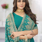 Trendy Saree Georgette Firozi Diamond Saree