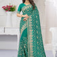 Trendy Saree Georgette Firozi Diamond Saree