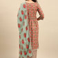 Salwar Suit Cotton Multi Colour Floral Patch Salwar Kameez