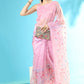 Trendy Saree Organza Silk Pink Booti Saree