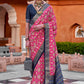 Trendy Saree Silk Multi Colour Foil Print Saree