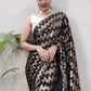 Classic Net Silver Foil Print Saree