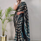 Trendy Saree Net Teal Foil Print Saree