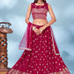 Lehenga Choli Chinon Rani Foil Print Lehenga Choli