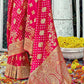 Traditional Saree Banarasi Silk Fuchsia Weaving Saree