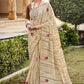 Contemporary Georgette Beige Print Saree