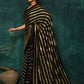 Designer Georgette Black Hand Work Saree
