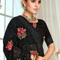 Contemporary Georgette Black Embroidered Saree