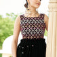Designer Gown Georgette Black Embroidered Gown