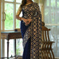 Trendy Saree Georgette Blue Embroidered Saree