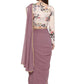 Trendy Saree Georgette Mauve Booti Saree