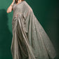 Classic Georgette Grey Diamond Saree
