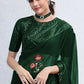 Contemporary Georgette Green Embroidered Saree