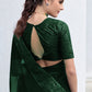Contemporary Georgette Green Embroidered Saree