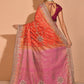 Contemporary Georgette Rani Embroidered Saree