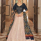 Lehenga Choli Georgette Pink Embroidered Lehenga Choli