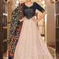 Lehenga Choli Georgette Pink Embroidered Lehenga Choli