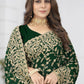 Classic Georgette Green Diamond Saree