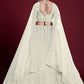 Lehenga Choli Georgette Off White Dori Work Lehenga Choli