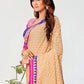Contemporary Georgette Beige Cord Work Saree